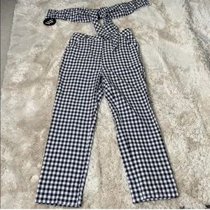 Gingham Two Piece Set